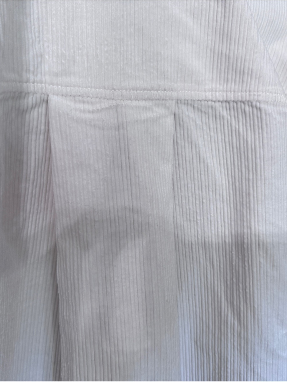 Madewell Cream Corduroy Button Up Cropped Shirt ~ Size XS - Picture 12 of 14
